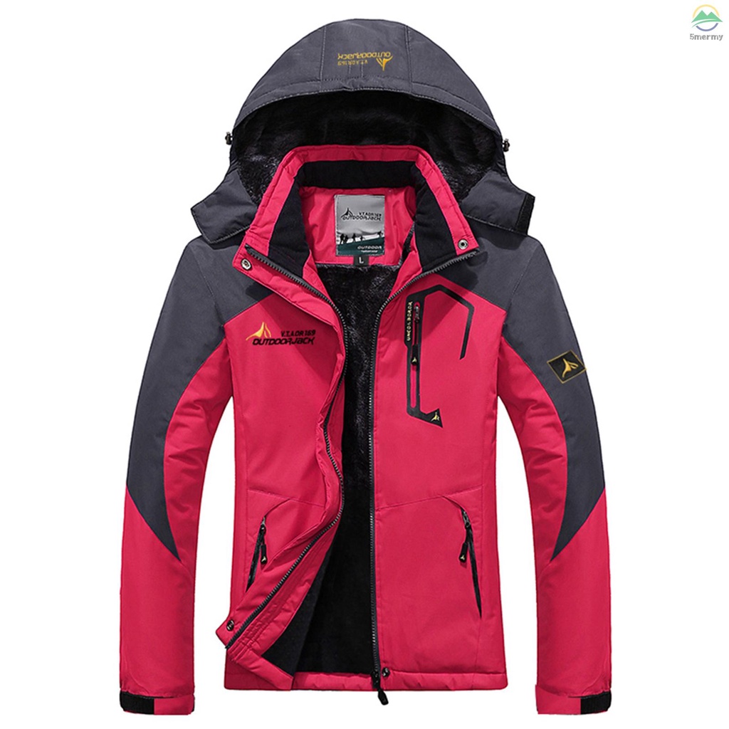 Women Mountain Waterproof Shell Jacket Ski Jacket Windproof Jacket Winter Warm Jacket for Camping Hiking Skiing~MS~