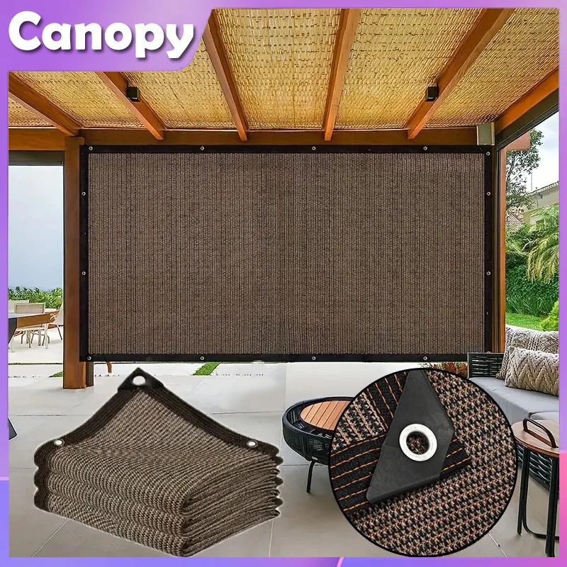 Anti UV Sunshade Net Car Roof Cover Garden Patio Pool Shade Sail Outdoor Awnings Sun Shelter Deck Patio Fence Jaring