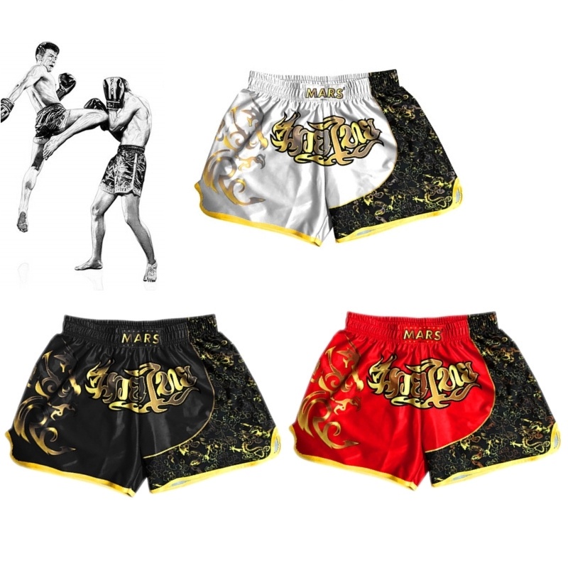 Quality Reliable <YZ>Boxers of Thailand Muay Thai Mixed Martial Arts Boxing Combat Competition Sports Shorts Fighting... - Image 3