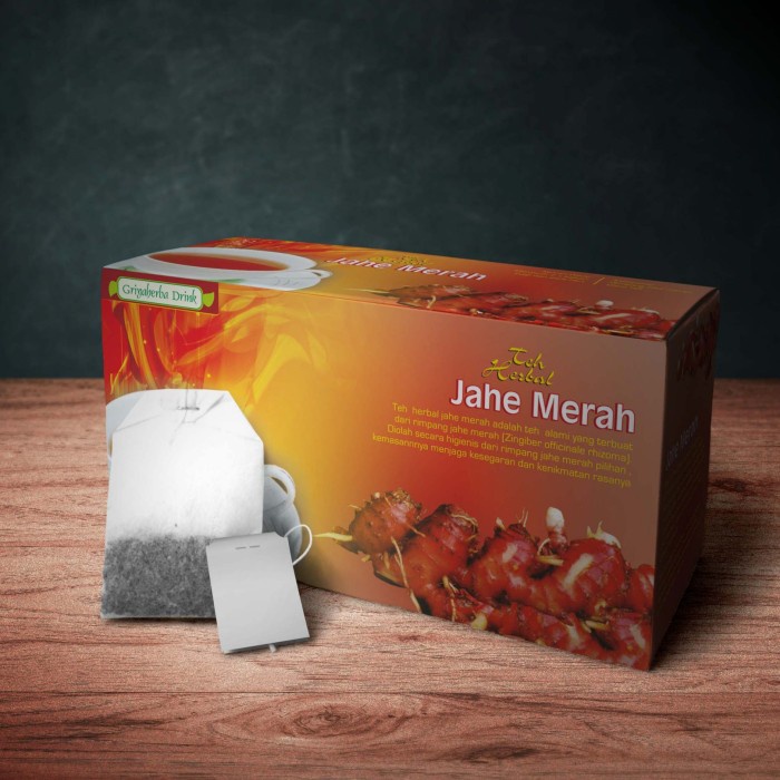 Multi Quality Teh Jahe Merah Griya Herba Minuman Herbal Celup Isi 20 Stamina Pria Have Durable - Image 4