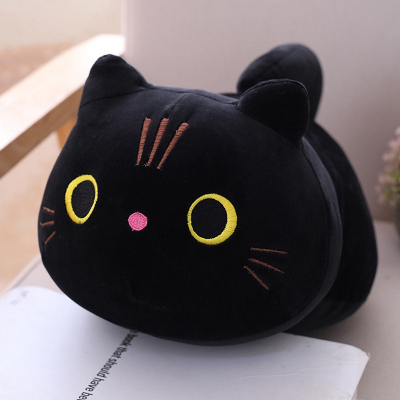 Must Durable Cartoon cat pillow cute round eye kitten doll girlfriend present plush toys Quality Have - Image 4