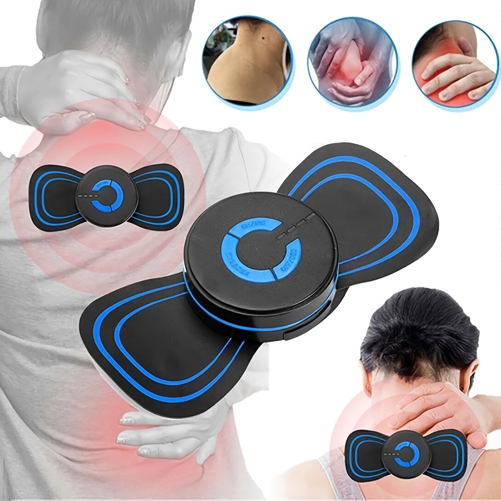 EMS Cervical Massager Stickers USB Rechargeable Stimulator Neck Hump Vertebra Physiotherapy Instrument Muscle Relief