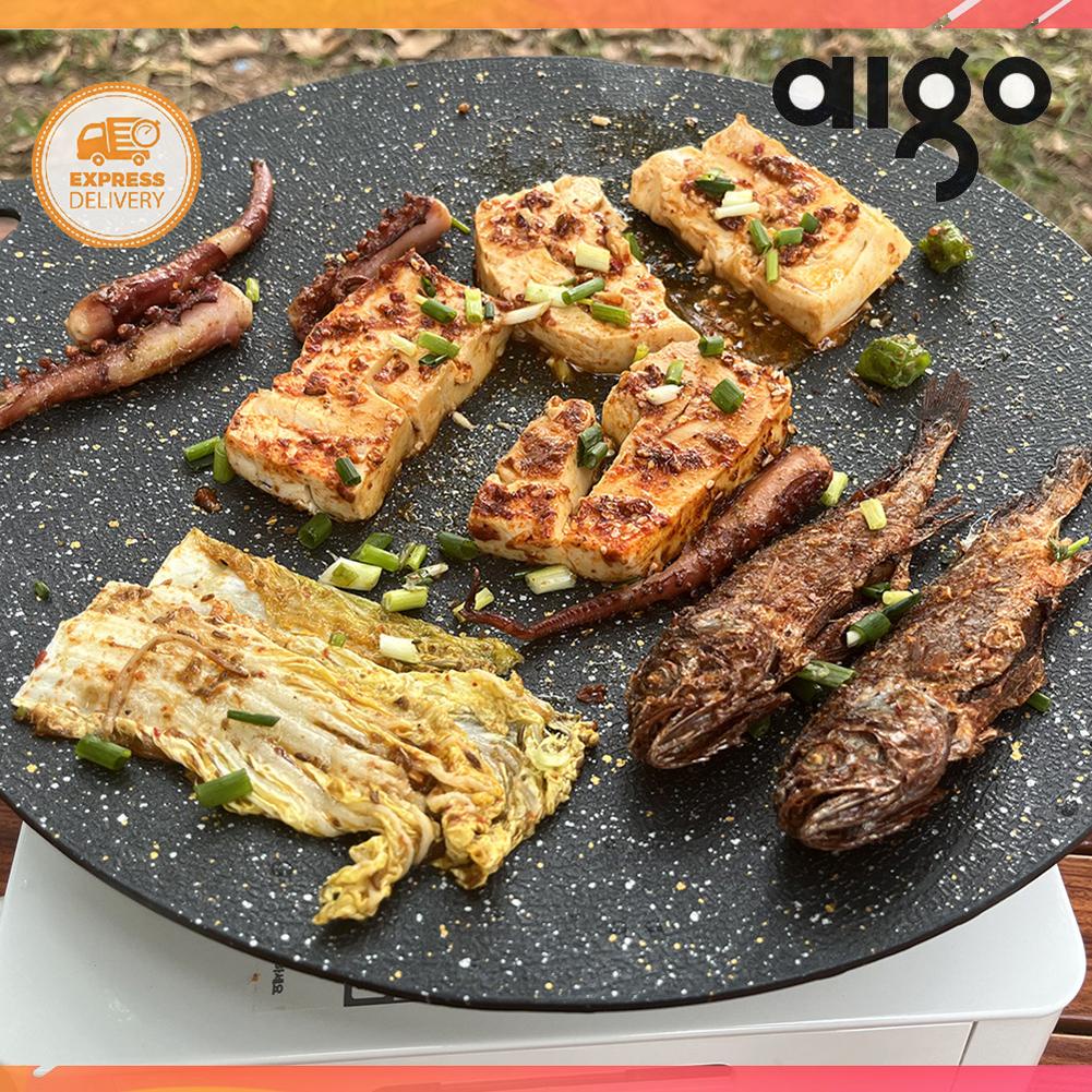 Quality Versatile BBQ Grill Pan Round Cooking Pot Non-stick Barbecue Tray Camping Supplies - Image 5