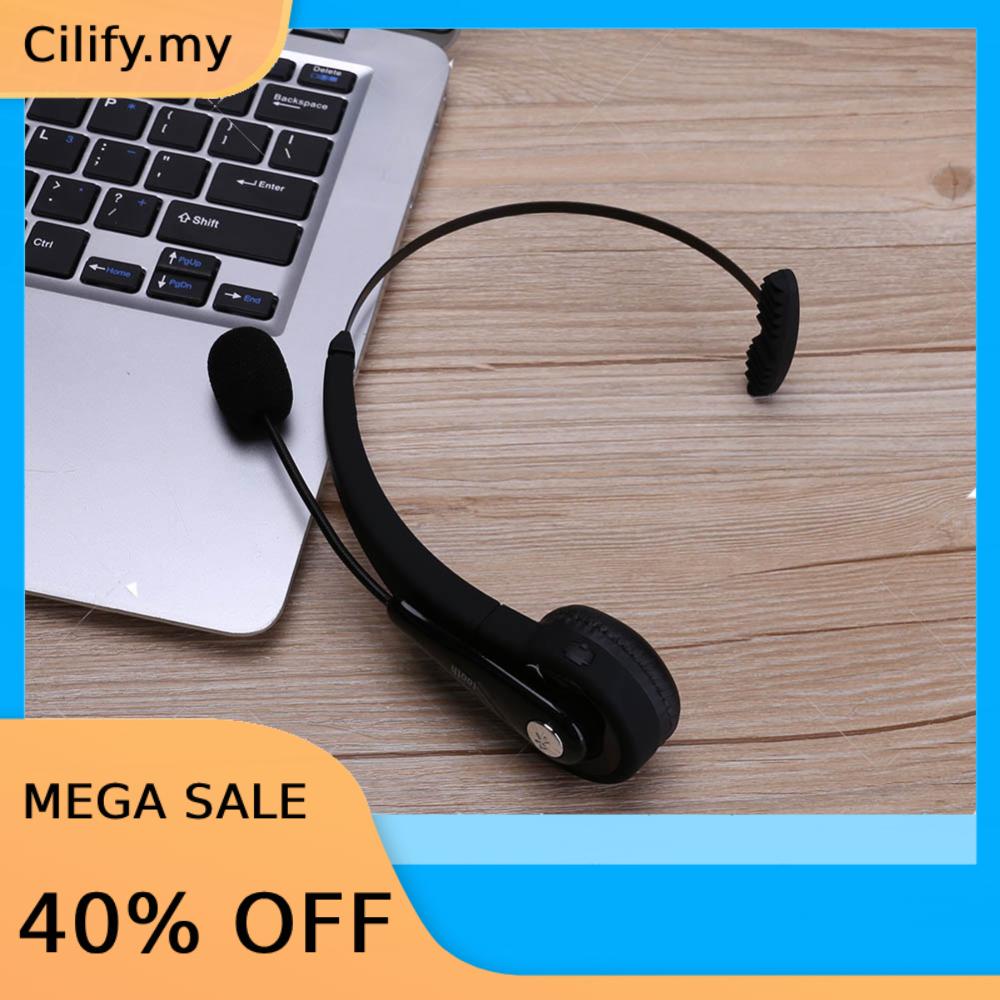 Light-weight Mono Wireless Bluetooth Headset Headphone for PS3 Mobile Phone Laptop(Black)