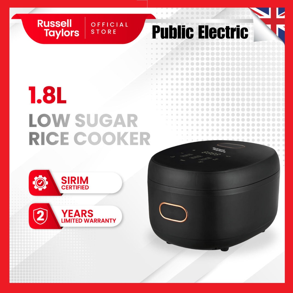 Russell Taylors Digital Low Sugar Rice Cooker (1.8L) RC10