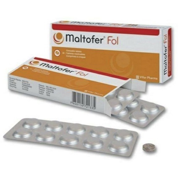 Maltofer Fol Chewable Tablets 30's {FARMASI STOCK}