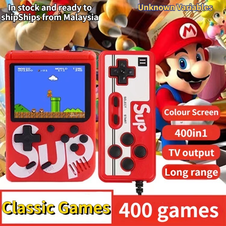 Sup Game Console Double Handheld Retro Game Console Built-in 400 Games Super Mario Portable Kids Gift Nintendo