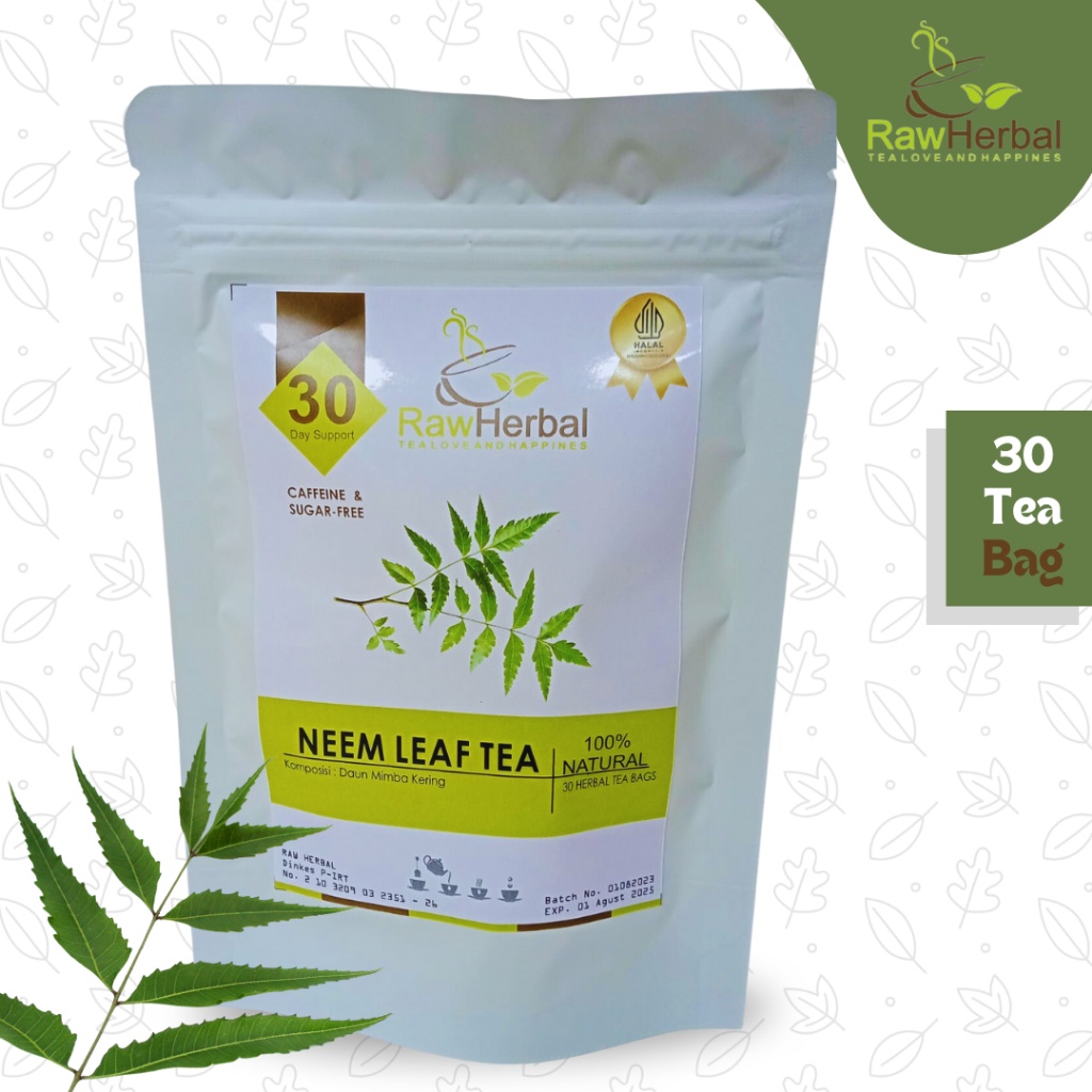Casual Fashion NEEM LEAF TEA : RAW 100% ORGANIC ISI 30 BAG x1 Portable Accessory