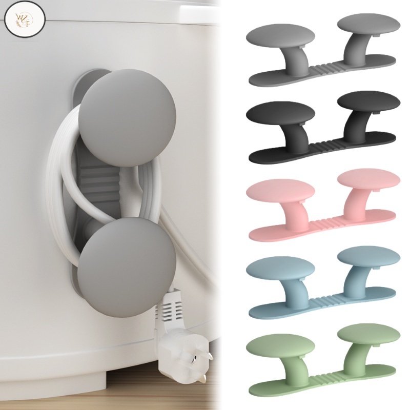 WF Cute Mushroom Silicone Cord Winder for Kitchen Appliances Cable Management Storage Holder Air Fryer Coffee Machine