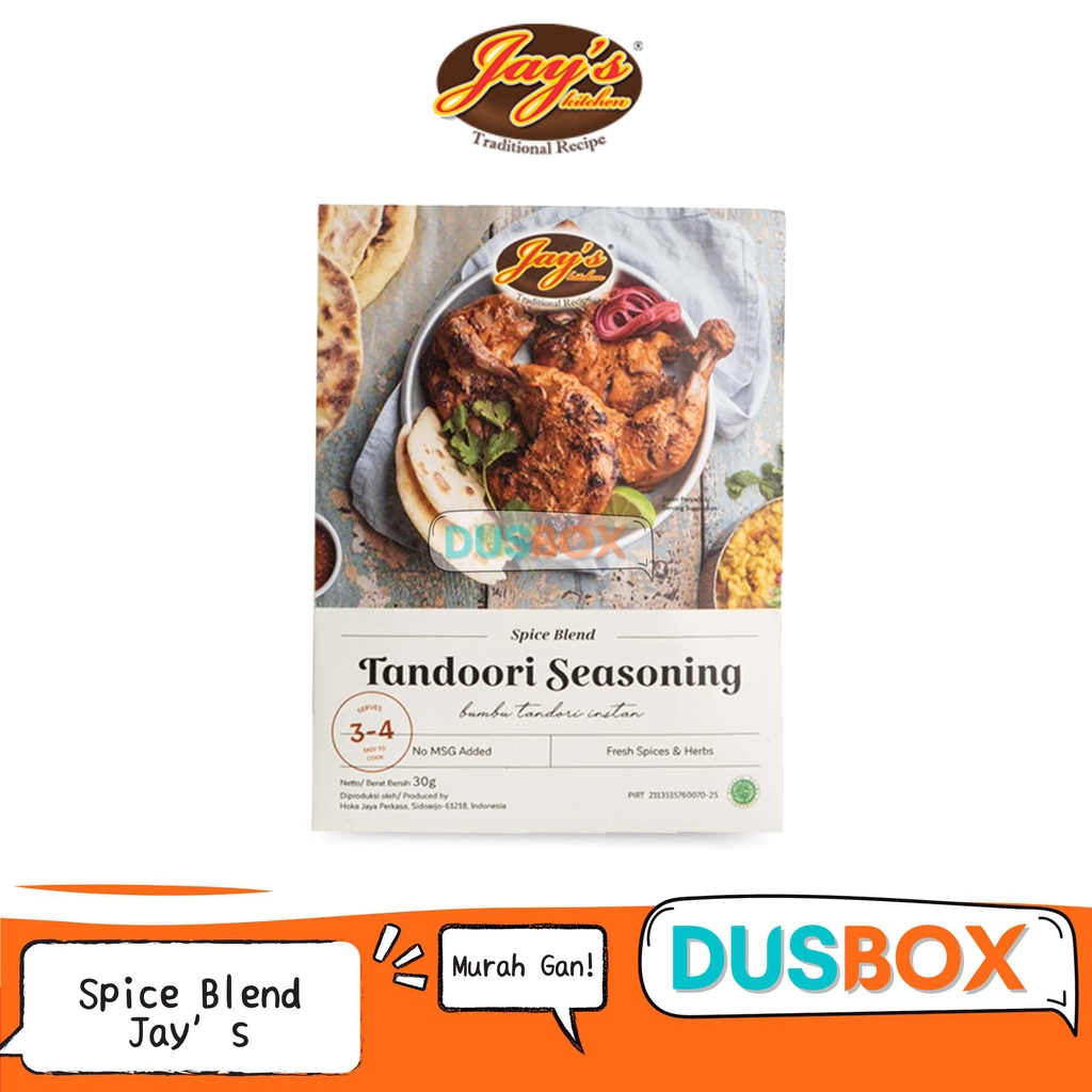 Jay's Tandoori Seasoning Spice Blend / Jay's Seasoning Spice Blend / Cajun Seasoning / Instant Seasoning / Seasoning / Tandoori Seasoning / Jay's Spice Blend / Jay's Kitchen Cajun Seasoning Spice Blend