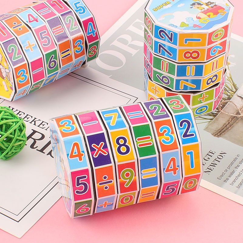 【new】Kids Puzzle Mathematics Numbers Cube Children Education Toys