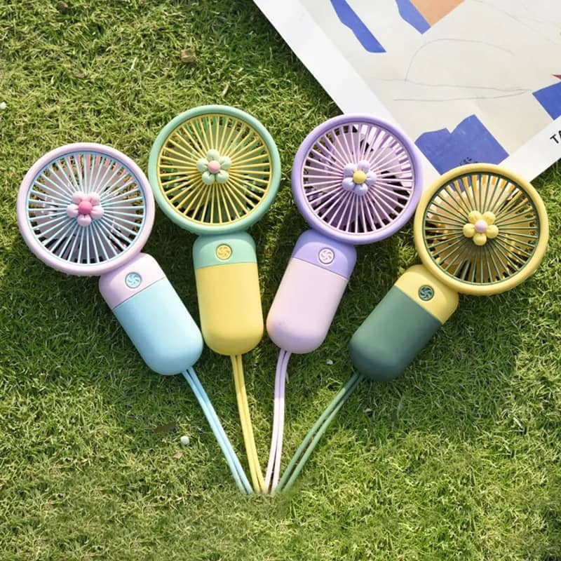PORTABLE HAND TABLE MINI CLIP FAN USB FAN FLOWER FAN CHARGE BATTERY DESK COOLING SMALL MINI FAN KIPAS MINI KIPAS KECIL