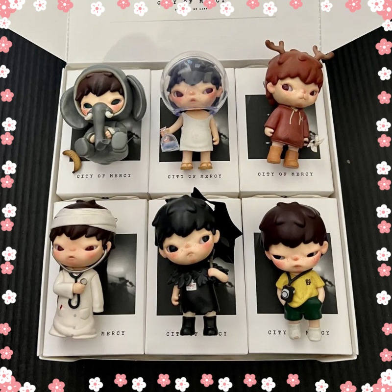 P POP MART [Genuine Version] Confirmed Version Ono 3 Generation City of Forgiveness Series Unboxing Unpacking Individual without Bag Collection Hand-Made Decoration Creative Gift