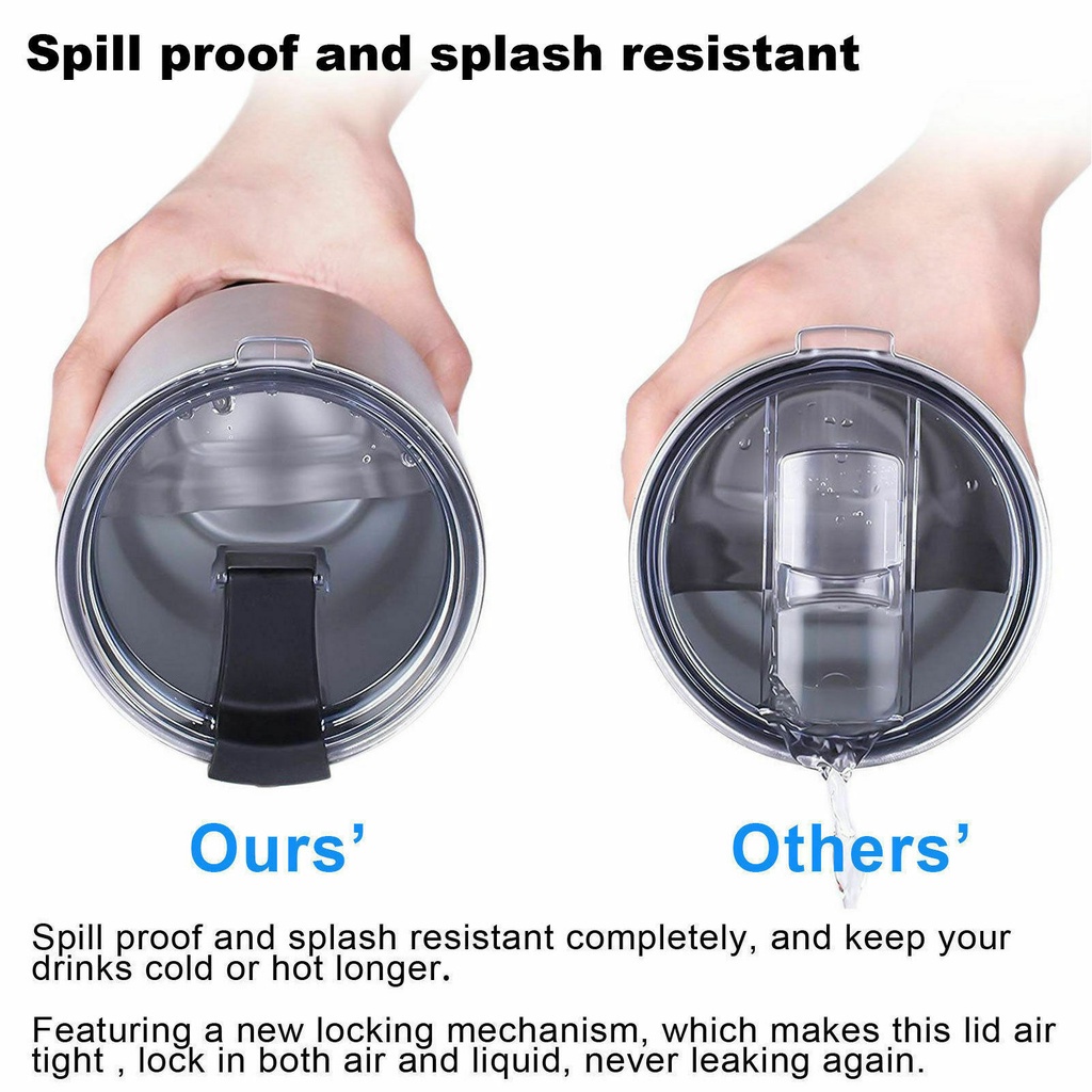 Versatile Multi Splash Spill Proof 20/30 OZ Cup Lid YETI Rambler Tumbler Ozark Trail Durable Premium - Image 2