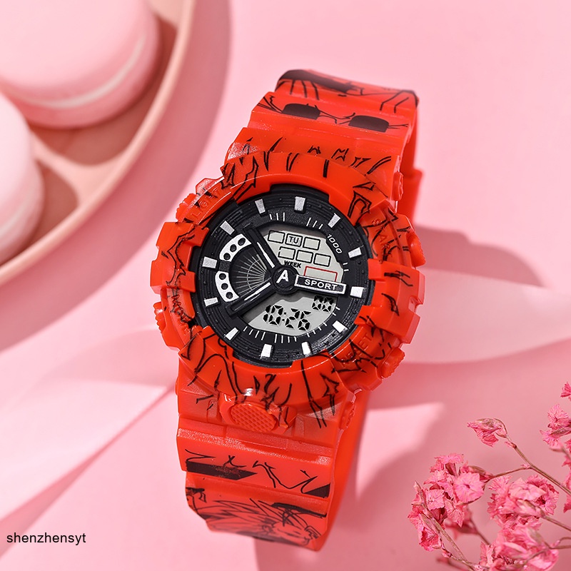 Anime Trendy Watch For Boy Fashion Children Watches Cosplay Digital Watches Gift For Student clock wristwatches