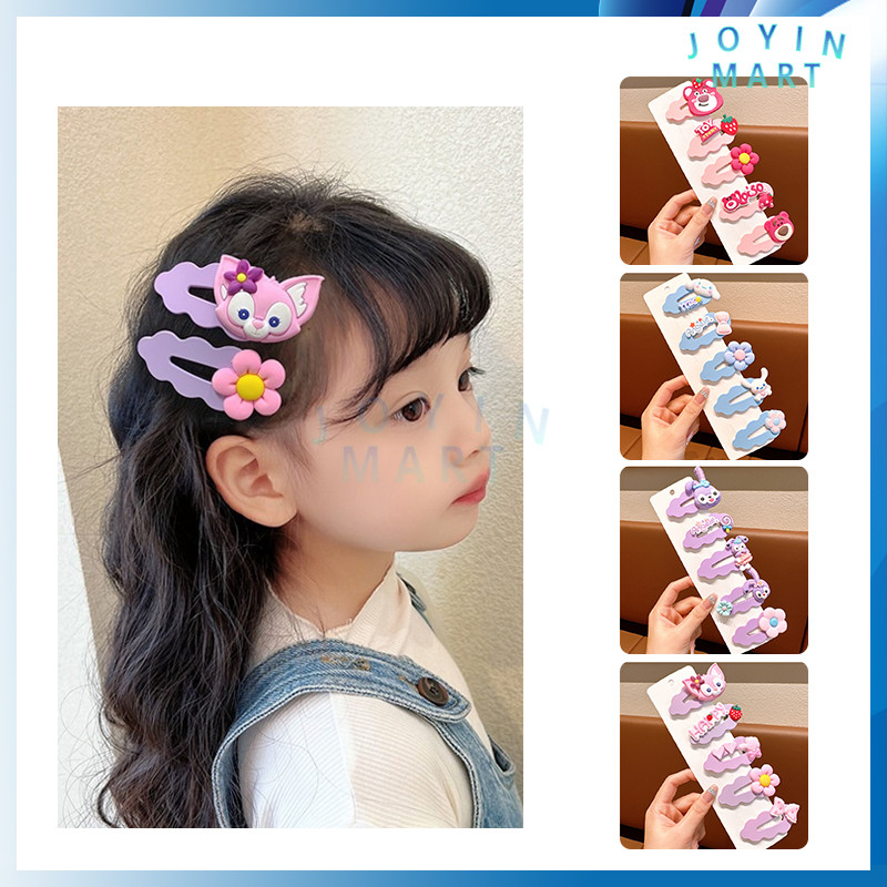 Children's Hairpins Set 5pcs In 1/children's Hairpins Cartoon Character Cute Children's Hair Accessories Hairpins Fashion Women