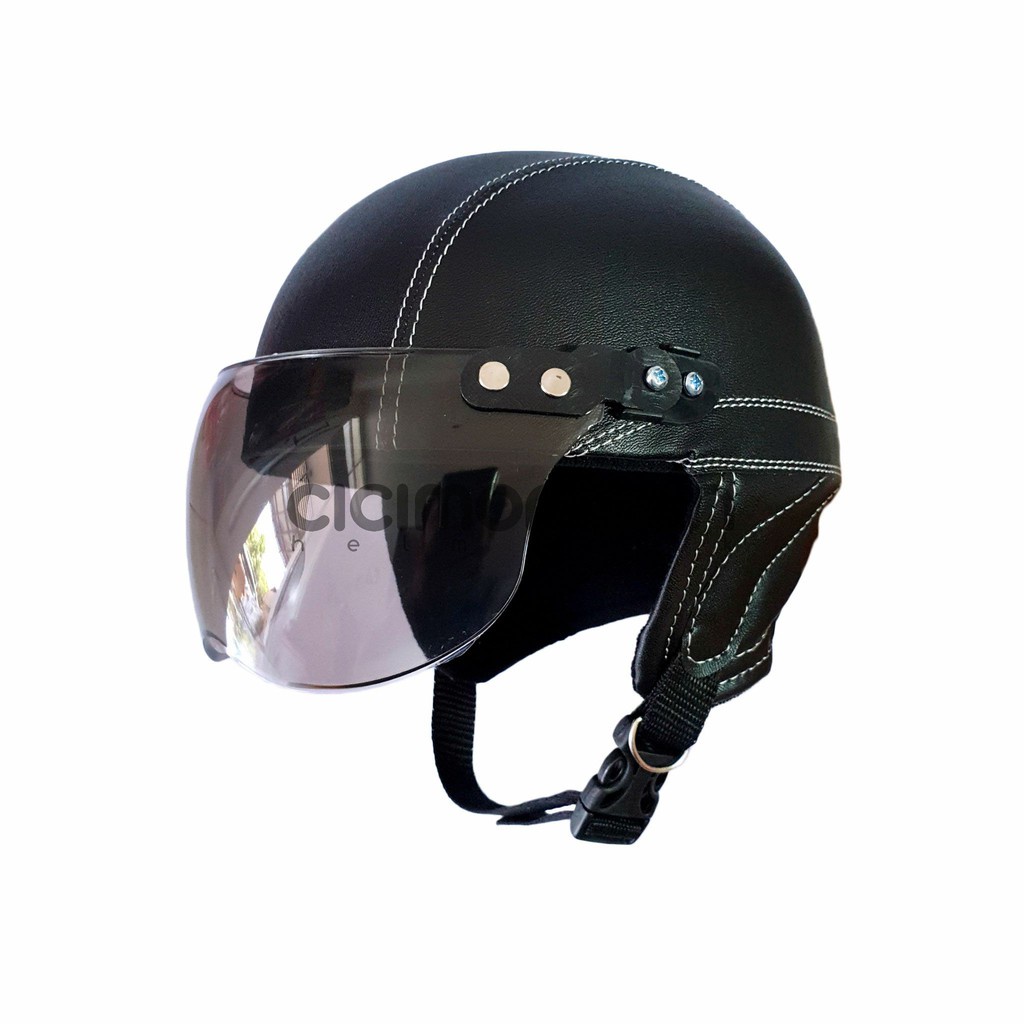 Premium Have HITAM Super Quality Black Toddler Casual Retro Helmet Reliable - Image 4
