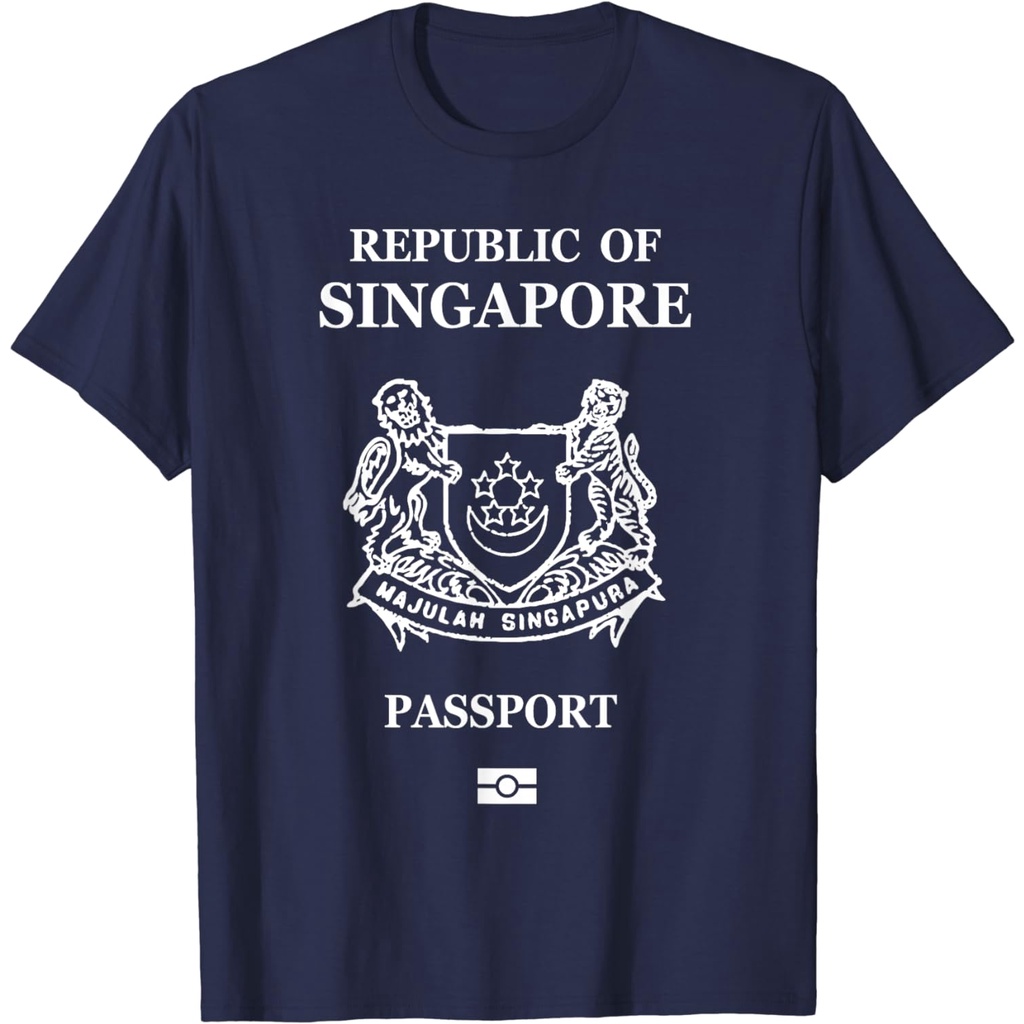 Men's cotton T-shirt Singapore,Singaporean,Singapore passport,Singapore flag. T-Shirt