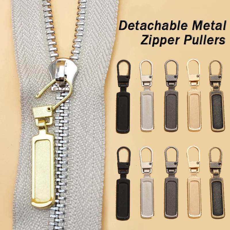 Accessory Outdoor Zipper Pull Tab Pullers Replacement Detachable Craft Sewing Diy Metal Luggage Bags Down Jacket Slid... - Image 5