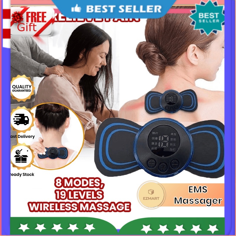 Wireless Pendant Neck Massager Ems Micro Current Pulse Massage For Neck Arm  Leg Shoulder Massager Relaxation Pain Relief