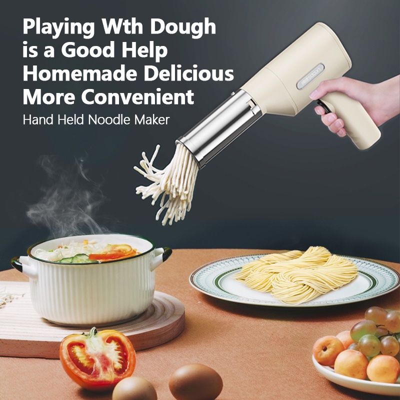 Portable Electric Manual Noodle Maker Hand Operated Spaghetti Pasta Cutter Pressing Machine Stainless Steel