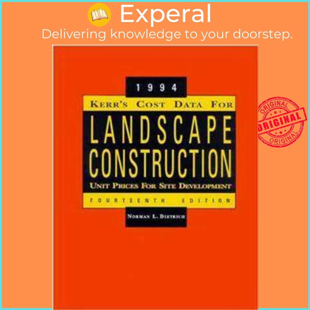 [English - 100% Original] - Kerr's Cost Data for Landscape Construction - by Norman L. Dietrich (US edition, paperback)