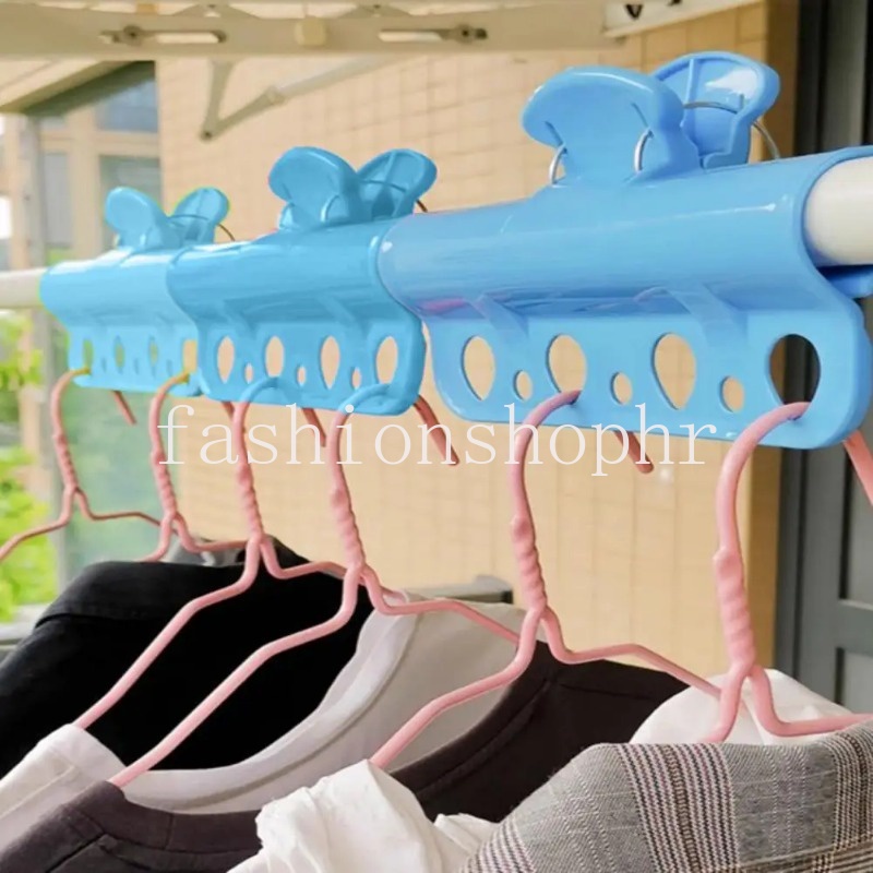 Ready Stock Porous clamp rod type windbreaker clip Plastic Laundry Storage Quilt Clip Windproof Underwear Clothes Clips Beach Towel