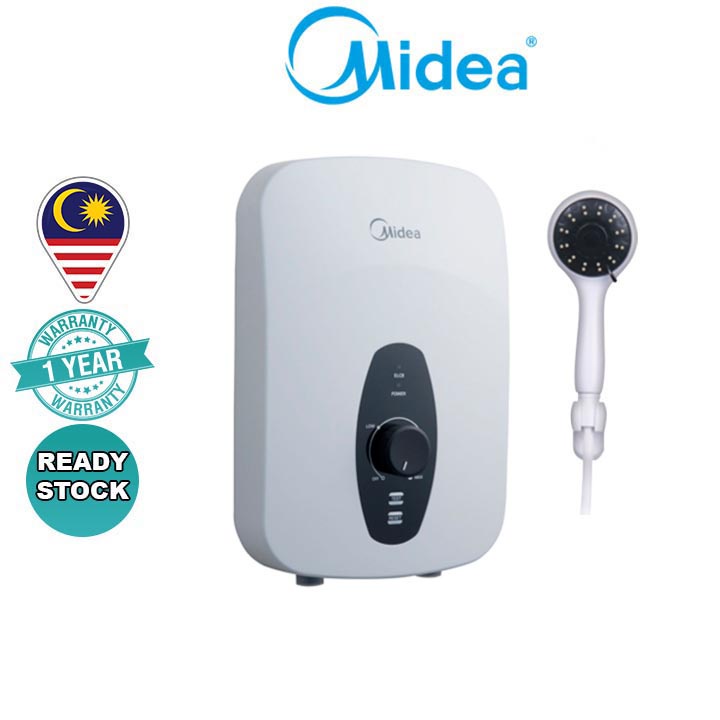 Midea 3.8kW Water Heater - Pemanas Air Shower (No Pump) MWH-38Q