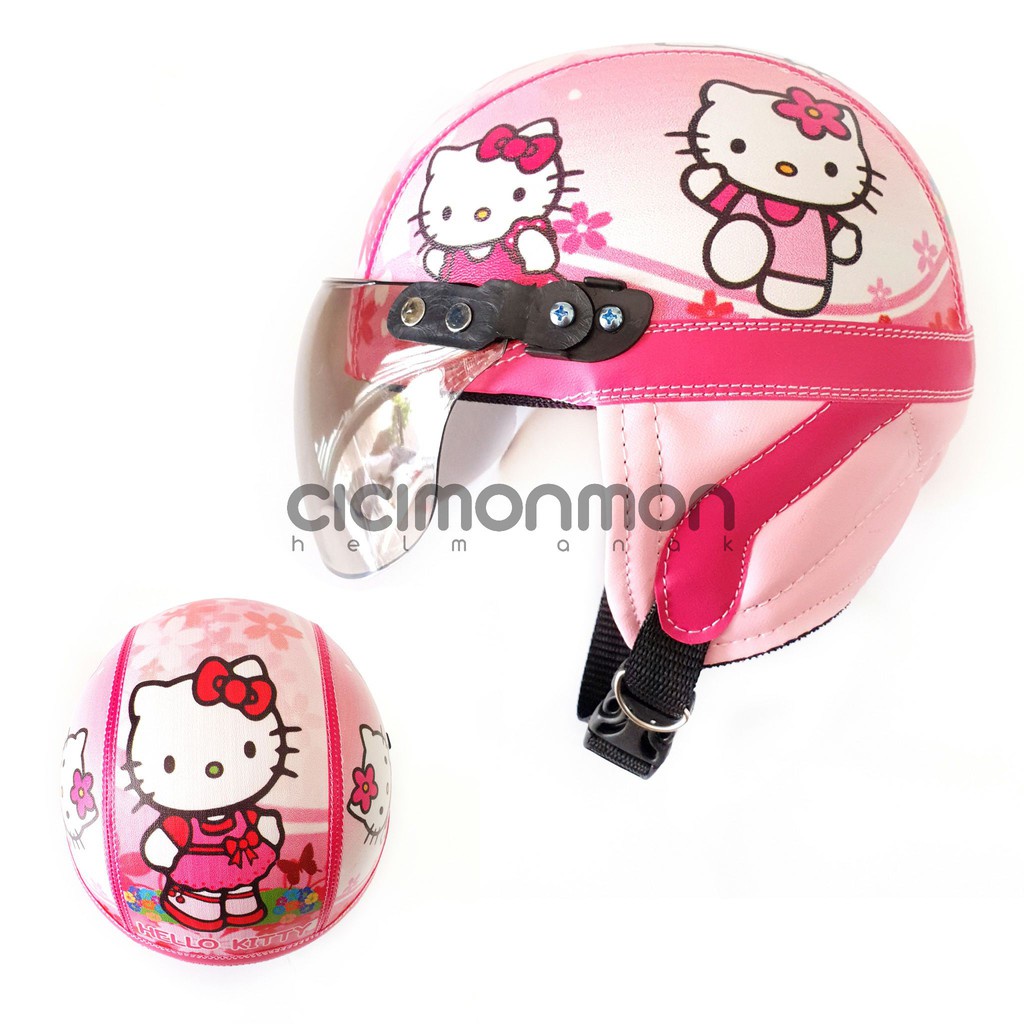 Premium Multi Limited EDITION Hello Kitty Retro Girls Helmet - Image 3