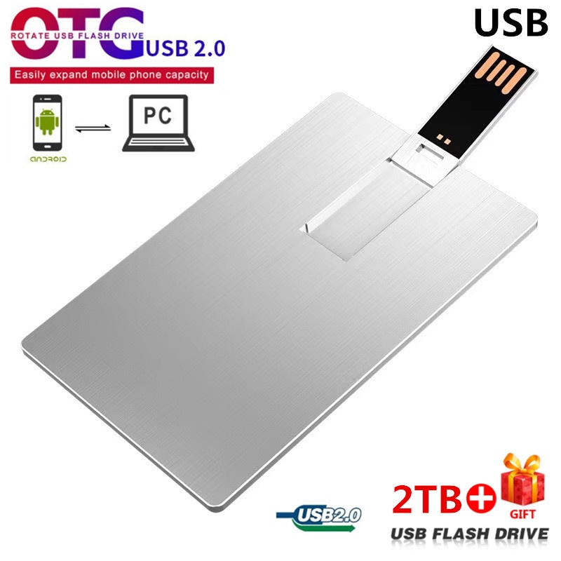 Have Premium Metal card USB flash drive 2TB 1TB 128GB 256GB 512GB 64gb 32gb 16gb 8gb 4gb Pen Driver mini waterproof M... - Image 2