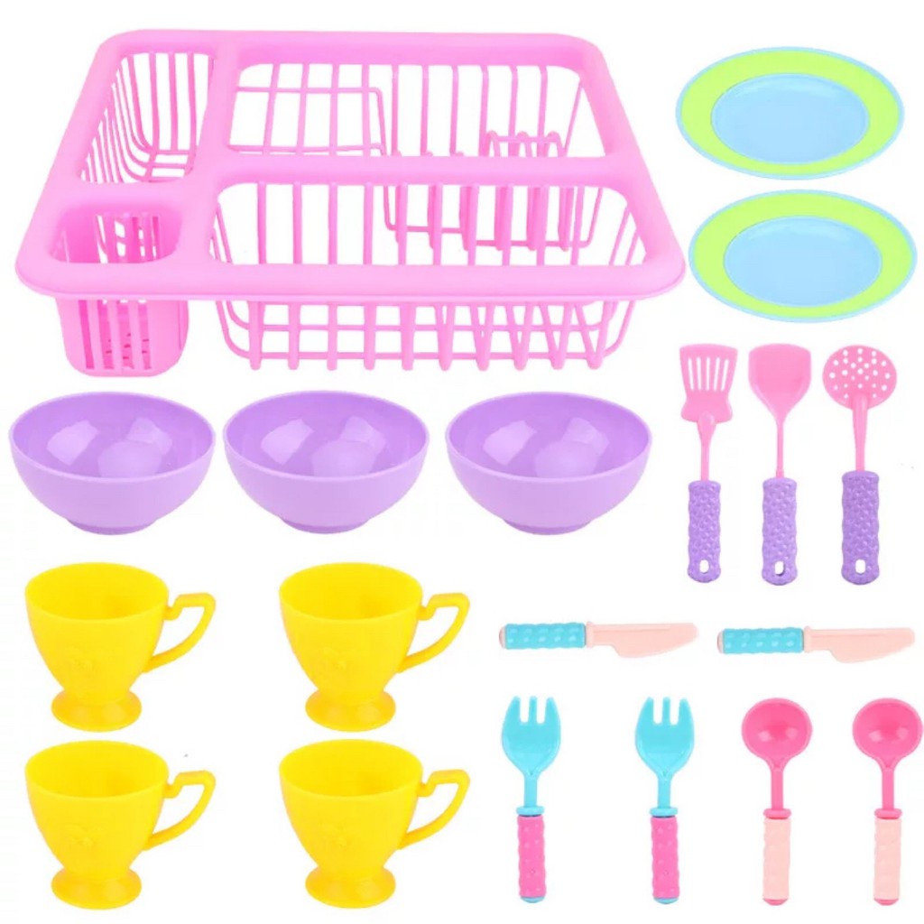 Meal Home Children play house simulation kitchen toys 19 sets of cooking set - Image 5