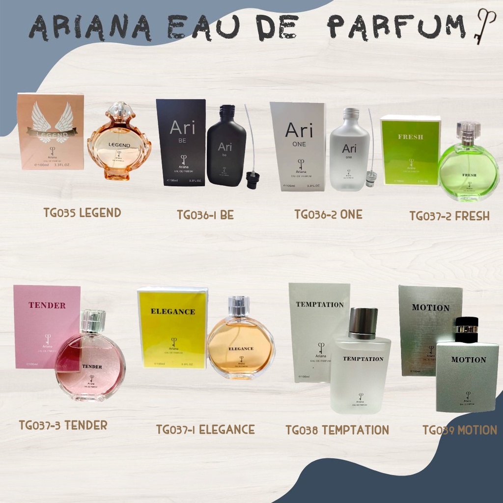 【Ready Stock】Ariana Parfum Men’s and Women’s Fragrances 90ml/100ml/120ml