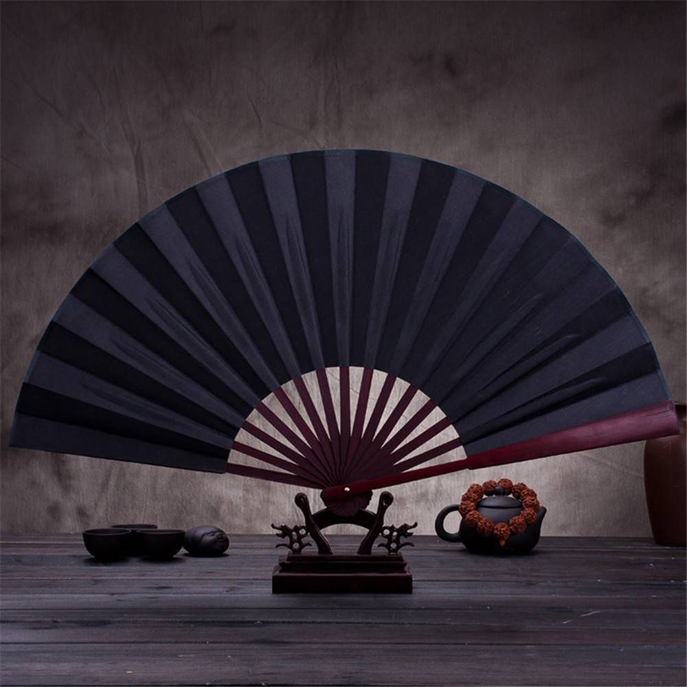 Quality Essential Unique Folding Fan: Graffiti Design Calligraphy Canvas Chinese Style Ideal Parties DIY Gifts! Have - Image 2