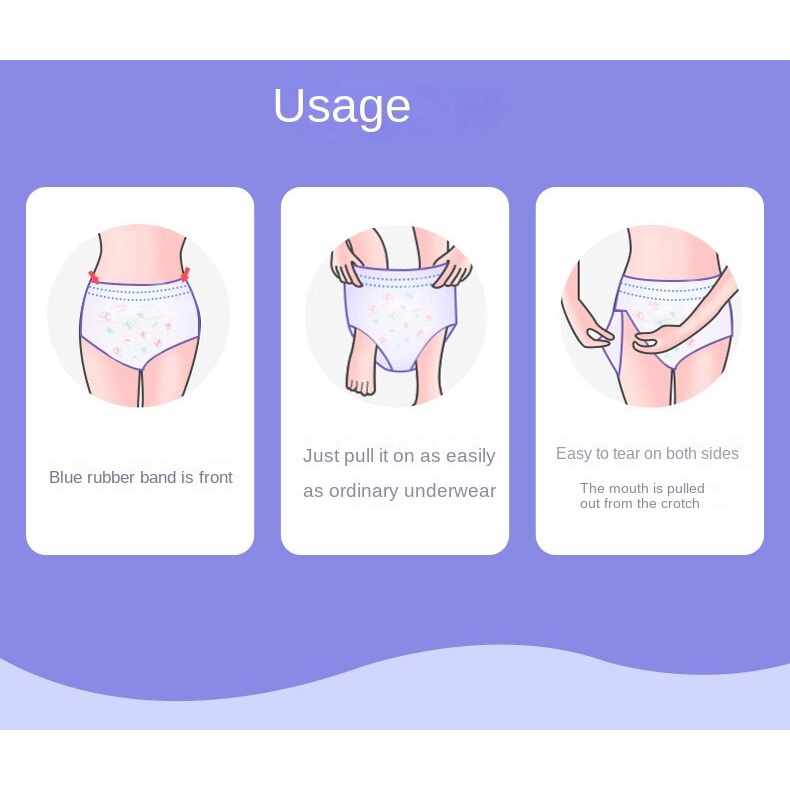 Have Multi Ankexin Maternity Underwear Maternal Adult Care Menstrual Sleep Pants Sanitary Napkin Lengthened Napkins N - Image 5