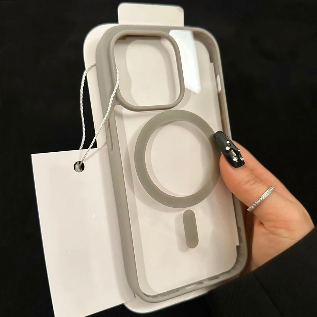 Magnetic Wireless Charging Transparent Hard Case Compatible for iPhone 17 16 Pro Max 15 14 13 12 11 XR XS Max 7 8 plus S