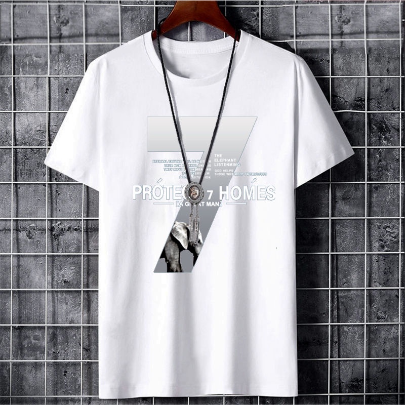 Must Essential Ready Stock【Flash Sale】Graphic Tees Round Neck Men Shirt Korean Slim Men's Short Sleeve T Summer T... - Image 4