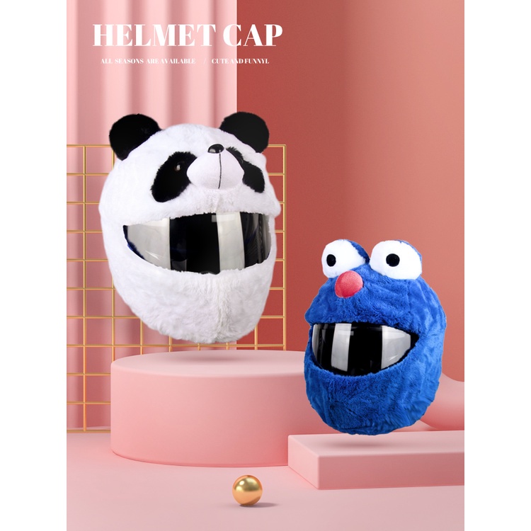 Multi Reliable OuPersonalized Full Helmets Motorcycle Helmet Panda Animal Cover Motorbike Funny Heeds Crazy Case crash - Image 2