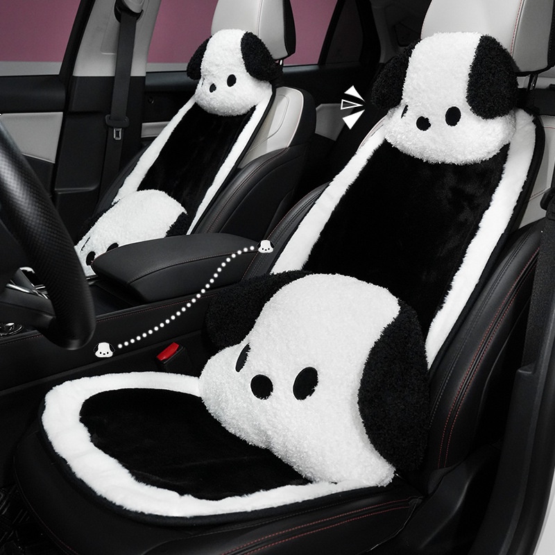 Four Seasons Universal Internet Celebrity Car Cushion Winter Plush Car Warm Comfortable Cushion Goddess Style Car Cushion Car seat cushion headrest lumbar pillow