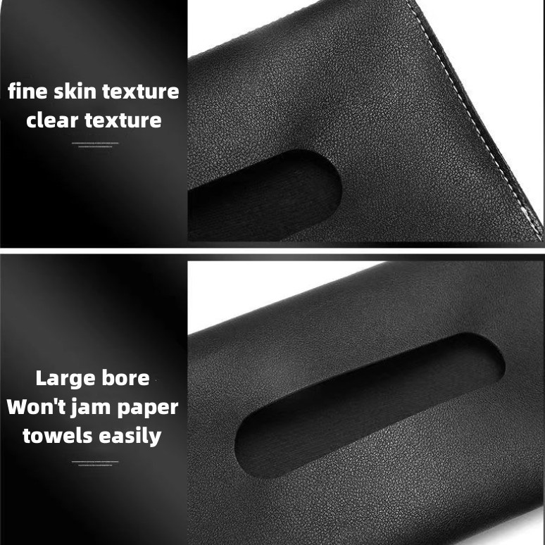 Reliable Premium 1set Universal Car Sun Visor Tissue Box Holder PU Leather Cover Case Accessories Toyota logo CHR Hil... - Image 5