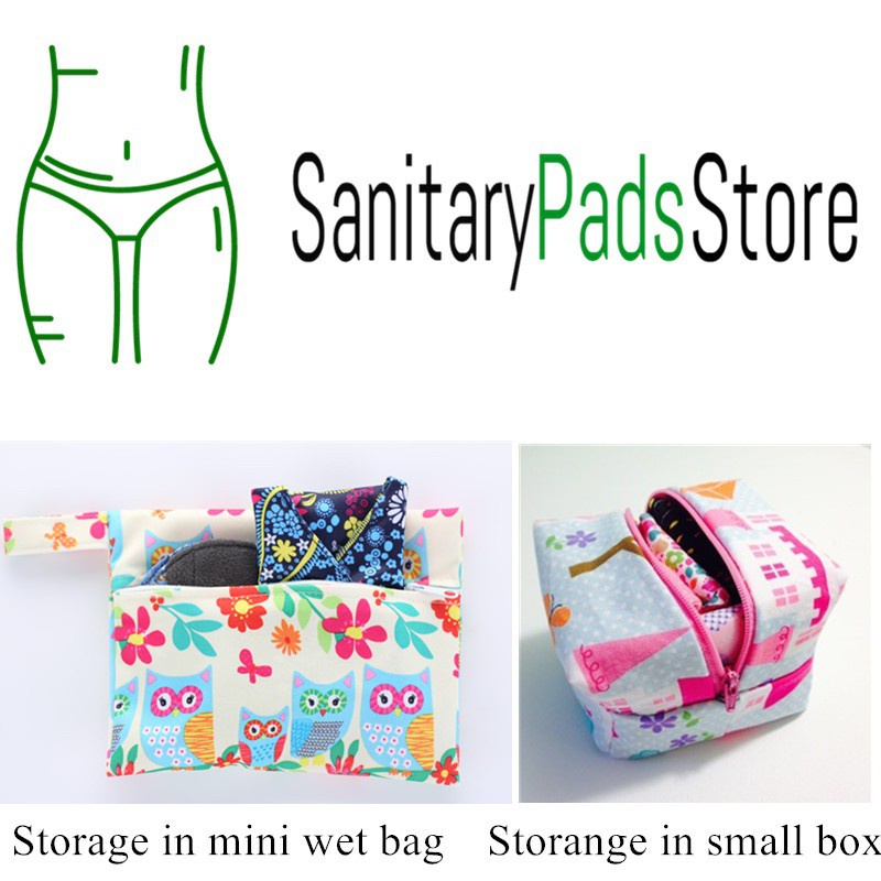 Reliable Purpose 5 Pcs Waterproof Reusable Regular Flow Cloth Menstrual Pads Sanitary Set Versatile - Image 3