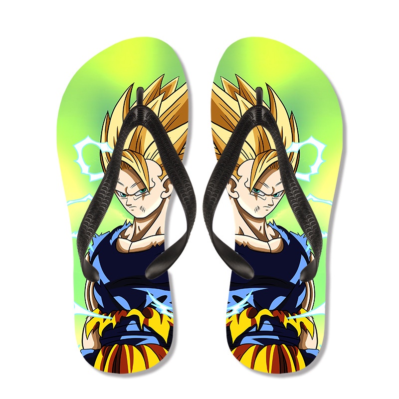 Versatile Durable Dragon Ball Slippers Son Goku Kaiwang Printed Cartoon Flip-Flops Men Women Beach Sandals Quality Pr... - Image 3