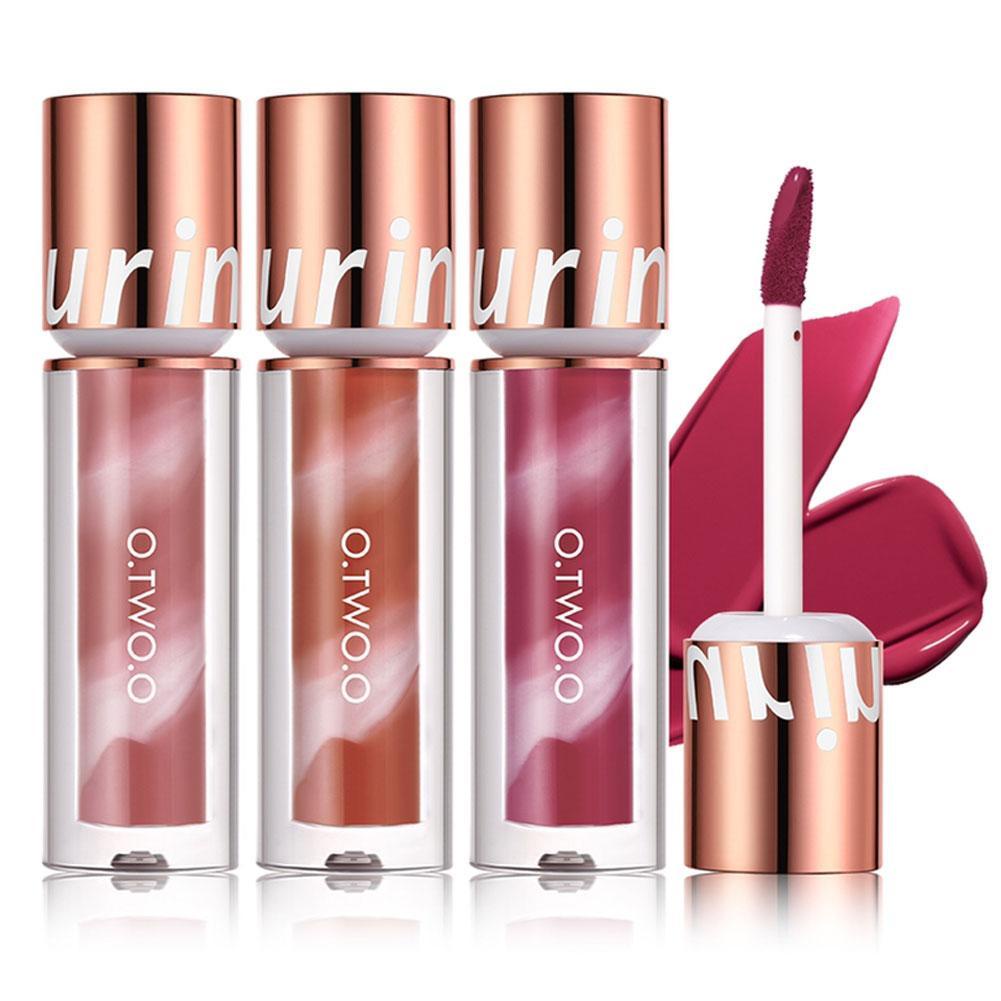 O.TWO.O Lollipop Lipgloss Waterproof Long Lasting 24H Kissproof 8 Colors Lip Tint Matte Non-stick Lip Makeup