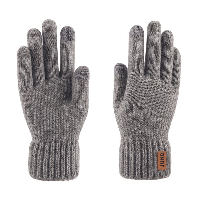 Versatile Purpose Thick Cashmere Two Layer Winter Gloves men Full Finger Skiing & Touch screen Glove - Image 5