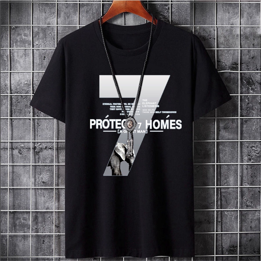 Must Essential Ready Stock【Flash Sale】Graphic Tees Round Neck Men Shirt Korean Slim Men's Short Sleeve T Summer T... - Image 3