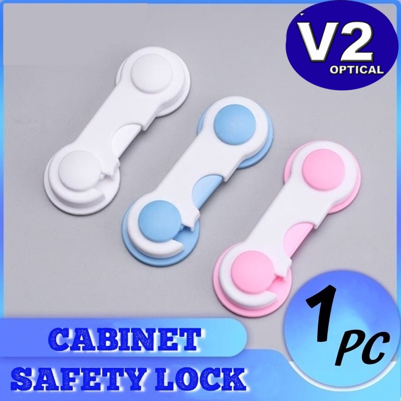 Baby Safety Lock Non Adjustable Multi-function Child Cupboard Cabinet Lock Safety Door Drawer Security Closet Bi-fold