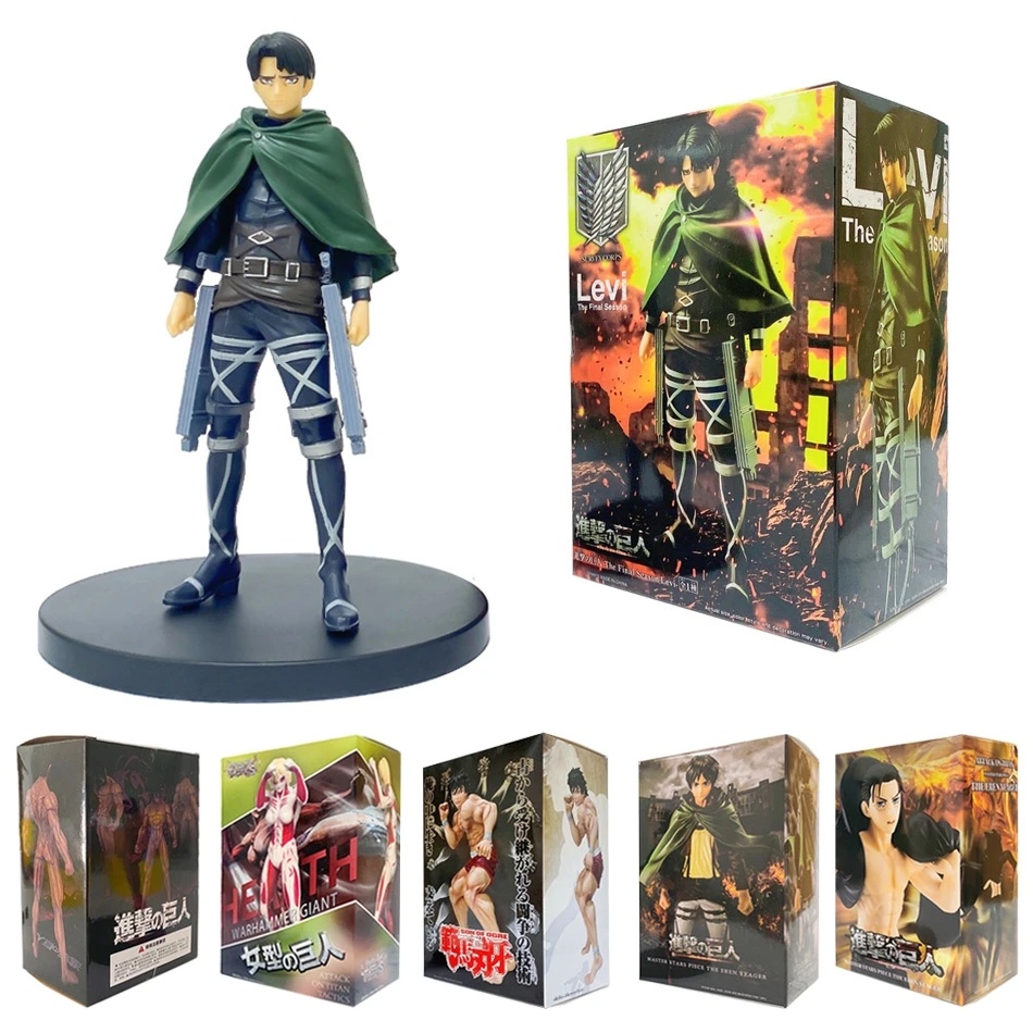 New Attack On Titan Ymir Eren Jaeger Zeke Jaeger Kemono No Kyojin Action Figure Toy Colossal Titan God of Destruction Model Doll for Kids with Gift Box