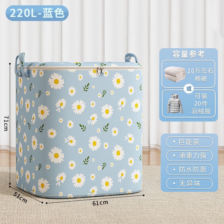 Style Trendy Storage box clothes quilts large capacity household bedroom wardrobe organizing foldable bag st Daily - Image 4