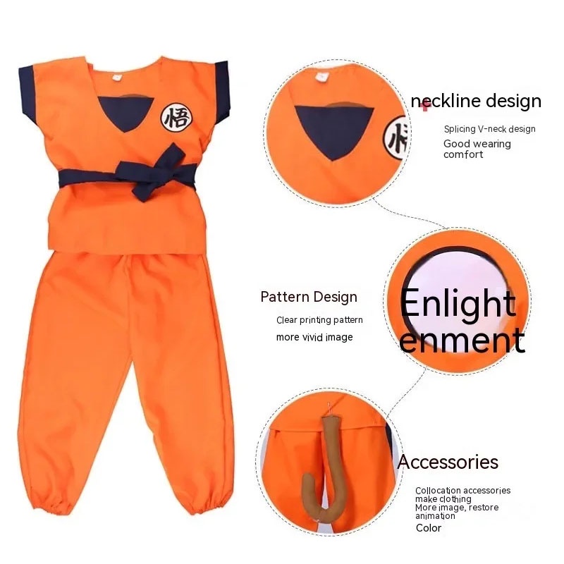 Must Versatile SUGE Dragon Ball Anime Kids Costume Son Goku Gui Cosplay Clothing Children'S Day Halloween Christmas P... - Image 2