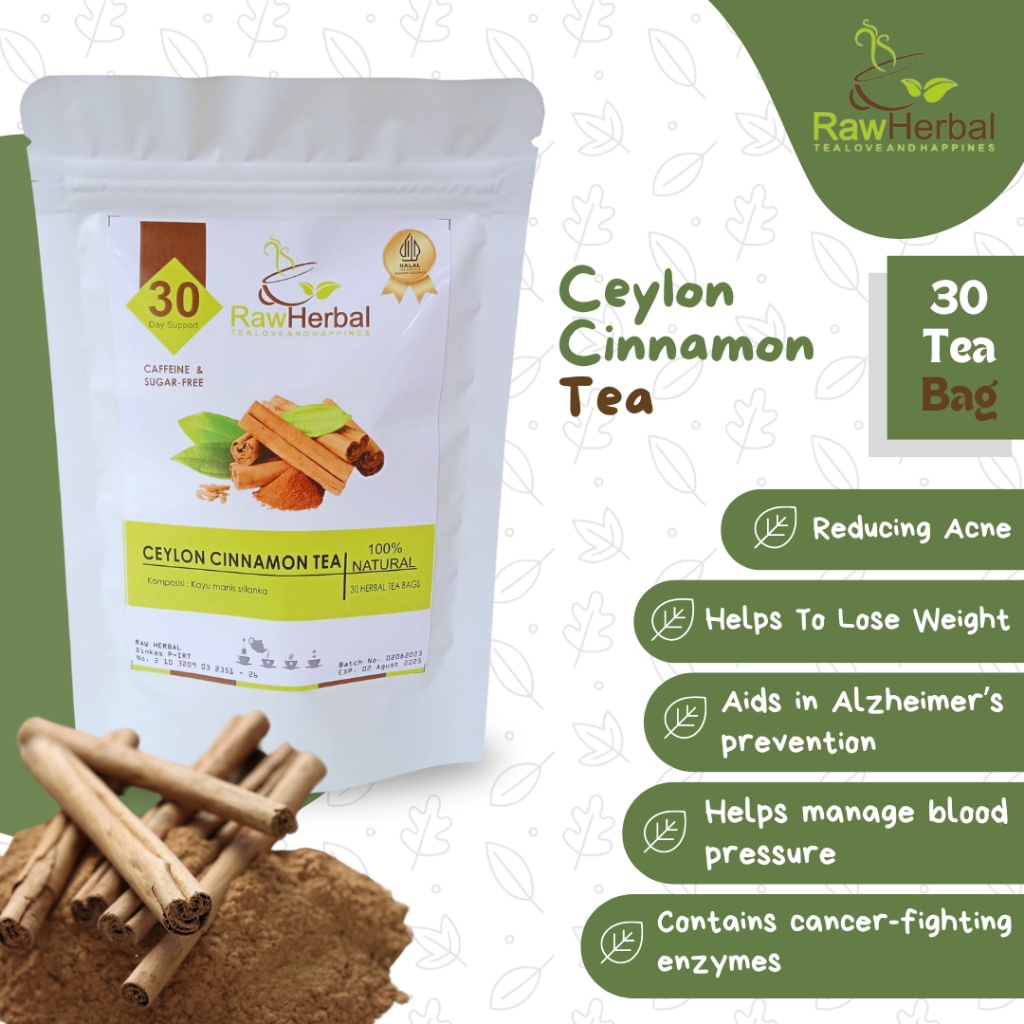 Accessory Daily Ceylon Cinnamon Tea : Pure Srilanka Isi 30 Bag x1 Travel - Image 3