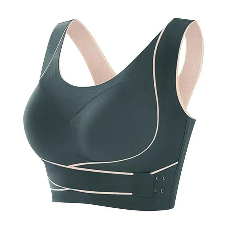 Sports Bra Women Front Buckle Chest Posture Corrector Belt Breast Support Front Buckle Push Up Bra Lingerie Shaper